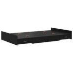 vidaXL Rám postele s úložným prostorem Čierny dub 120 x 200 cm – Obrázok 4