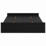 vidaXL Rám postele s úložným prostorem Čierny dub 120 x 200 cm – Obrázok 6