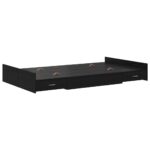 vidaXL Rám postele s úložným prostorem Čierny dub 120 x 200 cm – Obrázok 7