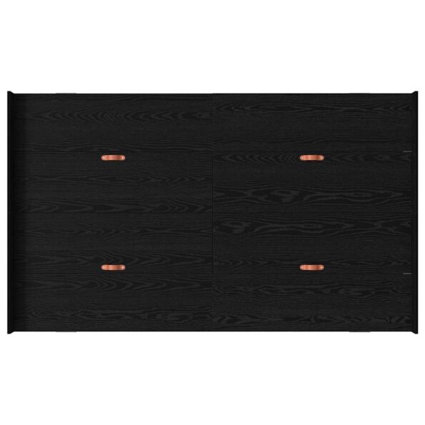 vidaXL Rám postele s úložným prostorem Čierny dub 120 x 200 cm – Obrázok 8