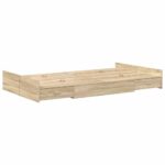 vidaXL Rám postele s úložným prostorem Sonoma dub 120 x 200 cm – Obrázok 4