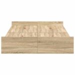vidaXL Rám postele s úložným prostorem Sonoma dub 120 x 200 cm – Obrázok 6