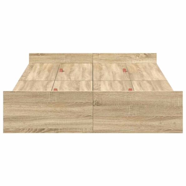 vidaXL Rám postele s úložným prostorem Sonoma dub 120 x 200 cm – Obrázok 6