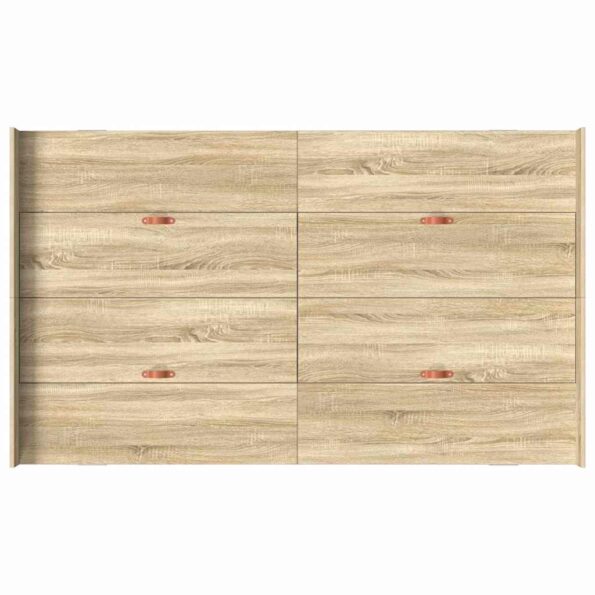 vidaXL Rám postele s úložným prostorem Sonoma dub 120 x 200 cm – Obrázok 8
