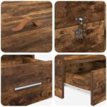 vidaXL Rám postele s úložným prostorem Tmavý dub 120 x 200 cm – Obrázok 9