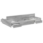 vidaXL Rám postele s úložným prostorem Sivý Sonoma 120 x 200 cm – Obrázok 2