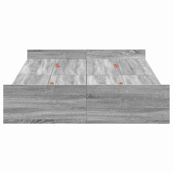 vidaXL Rám postele s úložným prostorem Sivý Sonoma 120 x 200 cm – Obrázok 6