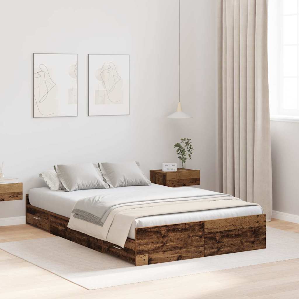 3335307_1.jpg vidaXL Rám postele s úložným prostorem Staré drevo 120 x 200 cm – Obrázok 1