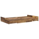 vidaXL Rám postele s úložným prostorem Staré drevo 120 x 200 cm – Obrázok 4