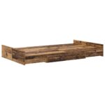 vidaXL Rám postele s úložným prostorem Staré drevo 120 x 200 cm – Obrázok 7