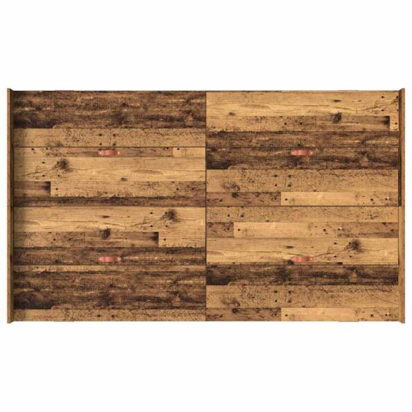 vidaXL Rám postele s úložným prostorem Staré drevo 120 x 200 cm – Obrázok 8