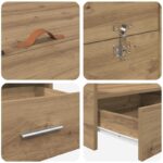 vidaXL Rám postele s úložným prostorem dub artisan 120 x 200 cm – Obrázok 6