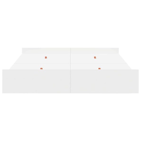 vidaXL Rám postele s úložným prostorem so zásuvkou Biela 140 x 190 cm – Obrázok 6