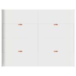 vidaXL Rám postele s úložným prostorem so zásuvkou Biela 140 x 190 cm – Obrázok 8