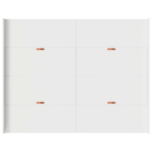 vidaXL Rám postele s úložným prostorem so zásuvkou Biela 140 x 190 cm – Obrázok 8