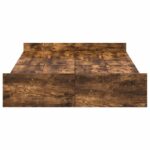 vidaXL Rám postele s úložným prostorem Dymová dub 120 x 190 cm – Obrázok 6