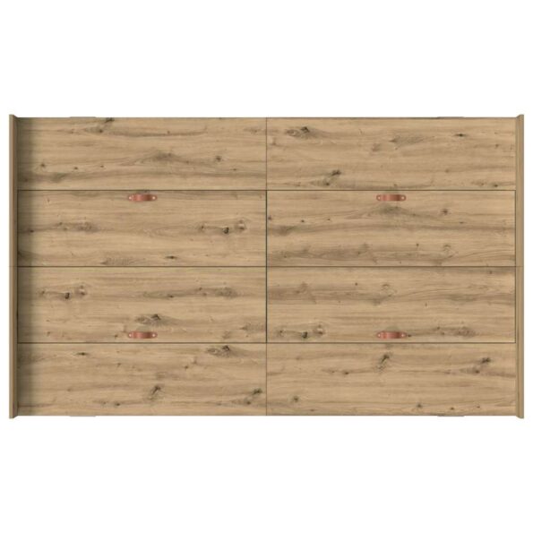 vidaXL Rám postele s úložným prostorem Remeselný dub 120 x 190 cm – Obrázok 8