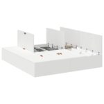 vidaXL Rám postele s úložným prostorem s úložiskom Biela 180 x 200 cm – Obrázok 2