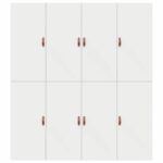 vidaXL Rám postele s úložným prostorem s úložiskom Biela 180 x 200 cm – Obrázok 9