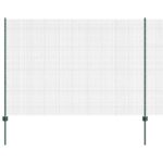 vidaXL Plot s pristrihávačmi Zelená 1,5 x 10 cm Oceľ – Obrázok 2