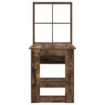 vidaXL Stôl s poličkou s úložiskom Tmavý dub 122 x 67 x 145 cm – Obrázok 6