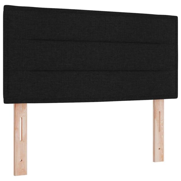 vidaXL Posteľ s pružinovým rámom Čierny 190 x 90 cm látka – Obrázok 5