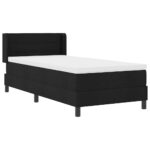 vidaXL Posteľ s pružinovým rámom Čierny 190 x 90 cm látka – Obrázok 6