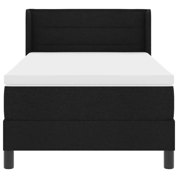 vidaXL Posteľ s pružinovým rámom Čierny 190 x 90 cm látka – Obrázok 7