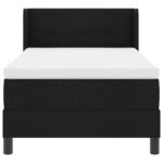 vidaXL Posteľ s pružinovým rámom Čierny 200 x 90 cm látka – Obrázok 7