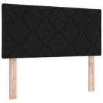 vidaXL Posteľ s pružinovým rámom Čierny 190 x 90 cm látka – Obrázok 5