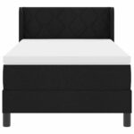 vidaXL Posteľ s pružinovým rámom Čierny 190 x 90 cm látka – Obrázok 7