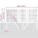 vidaXL Plot s pristrihávačmi Sivá – Obrázok 12