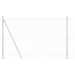 vidaXL Plot s stĺpmi Strieborná 1.6 x 25 m Oceľ – Obrázok 6