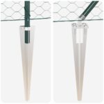 vidaXL Plot s rámami Zelená 1 x 10 m Ocel potiahnutá PVC – Obrázok 8