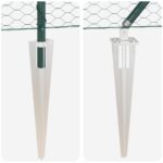 vidaXL Plot s stĺpmi Zelená 1.4 x 25 m Ocel potiahnutá PVC – Obrázok 9