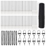 Hexagonálny plot vidaXL Sivý 0.8x100 m Oceľ – Obrázok 2