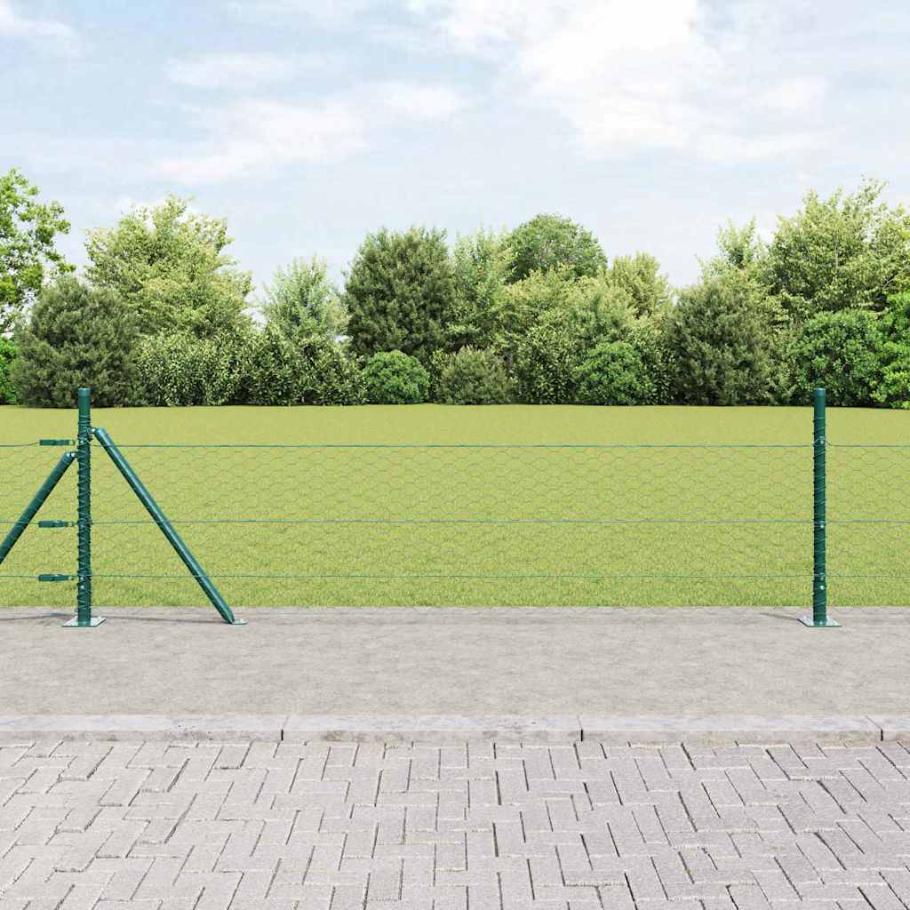 3353506_1.jpg vidaXL Stĺp na plot. Zelená – Obrázok 1