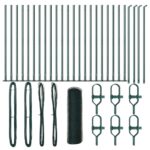 vidaXL Hexagonálne oplotenie Zelené 0.6x50 m Oceľ – Obrázok 2