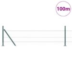 Hexagonový plot vidaXL Zelený 0.5x100 m Oceľ – Obrázok 3