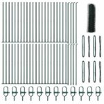 vidaXL Hexagonálne oplotenie Zelené 0.5x100 m Oceľ – Obrázok 2