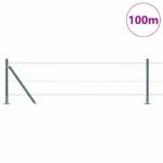 Hexagónový plot vidaXL Zelený 0.6x100 m Oceľ – Obrázok 3