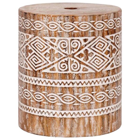 Slnečník s podstavcom Červená, hnedá. 250 cm Bavlna, drevo – Obrázok 5