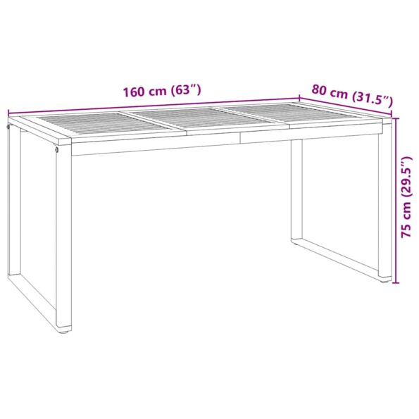 vidaXL Záhradný jedálenský set 7 pcs Sivá a hnedá polyratan – Obrázok 11