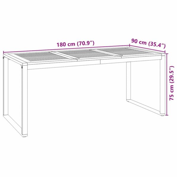 vidaXL Záhradný jedálenský set 7 pcs Sivá a hnedá polyratan – Obrázok 11