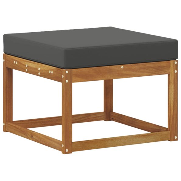 vidaXL Sada pohoviek 5 pcs Prírodná a antracitová Pevné akáciové drevo – Obrázok 3