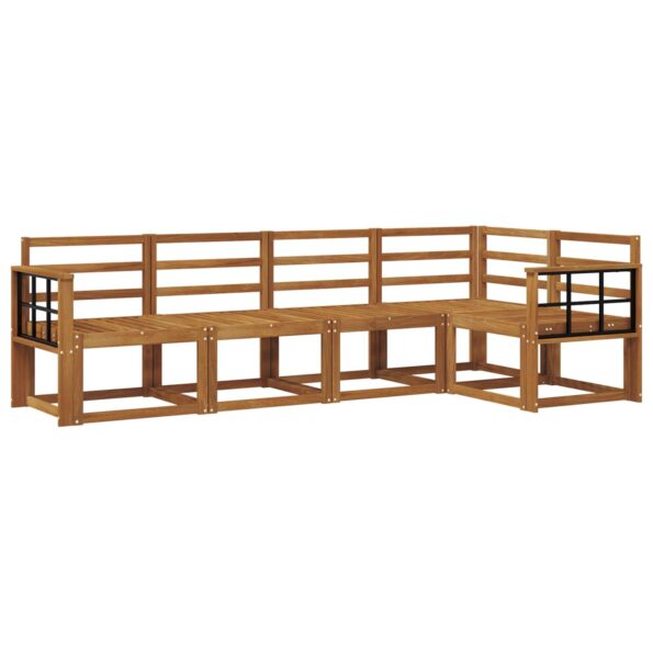 vidaXL Sada pohoviek 5 pcs Prírodná – Obrázok 2