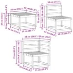 vidaXL Sada pohoviek 8 pcs Prírodná Pevné akáciové drevo – Obrázok 9