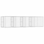 Klietka pre psa Strieborná 800 x 200 x 200 cm Pozinkovaná oceľ – Obrázok 5