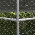 vidaXL Psí kennel s úložiskom 4 pcs Strieborná 8 x 2 x 2 m Oceľ – Obrázok 3