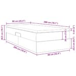 vidaXL Postel s úložným prostorem a matrací Krémová 90 x 200 cm – Obrázok 13